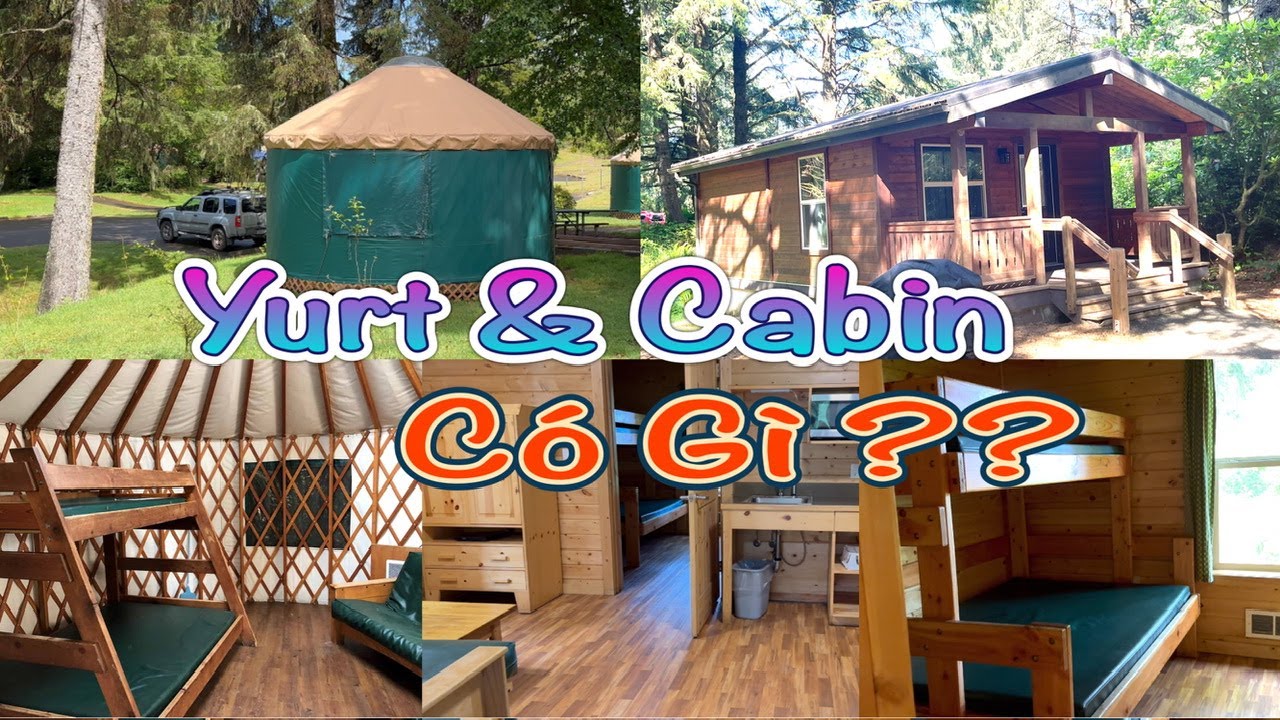 Yurt & Cabin Có Gì ?? Hiếu Kỳ Yurt & Cabin Nơi Camping- Fort Steven Park Yurt & Cabin Review-Vlog294