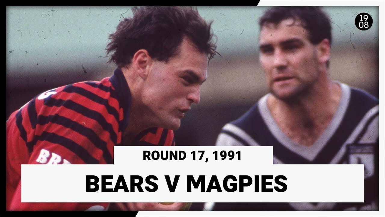 North Sydney Bears v Western Suburbs Magpies | Round 17, 1991 | Full Match Replay | NRL Throwback