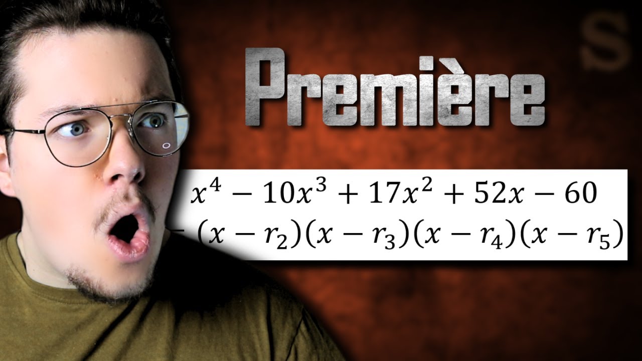 Polynôme, degré 4, factorisation, racines évidentes, relation coefficients-racines, division