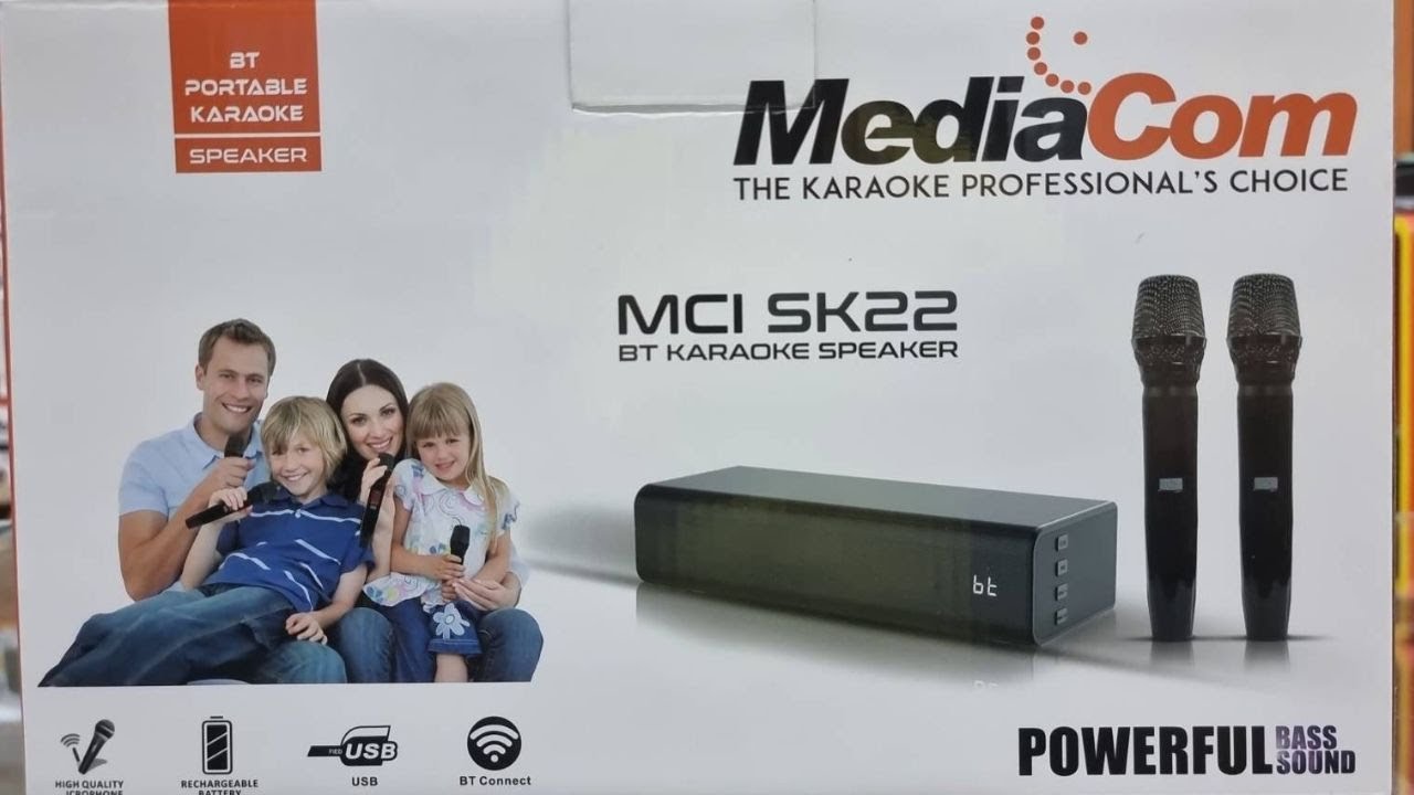Unboxing MEDIACOM MCI SK22 Bluetooth Karaoke Speaker