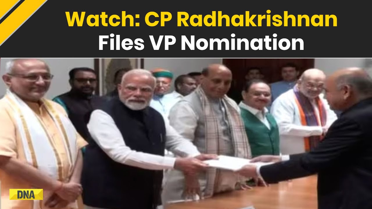 CP Radhakrishnan News: CP Radhakrishnan Files Nomination For Vice President In Presence Of PM Modi