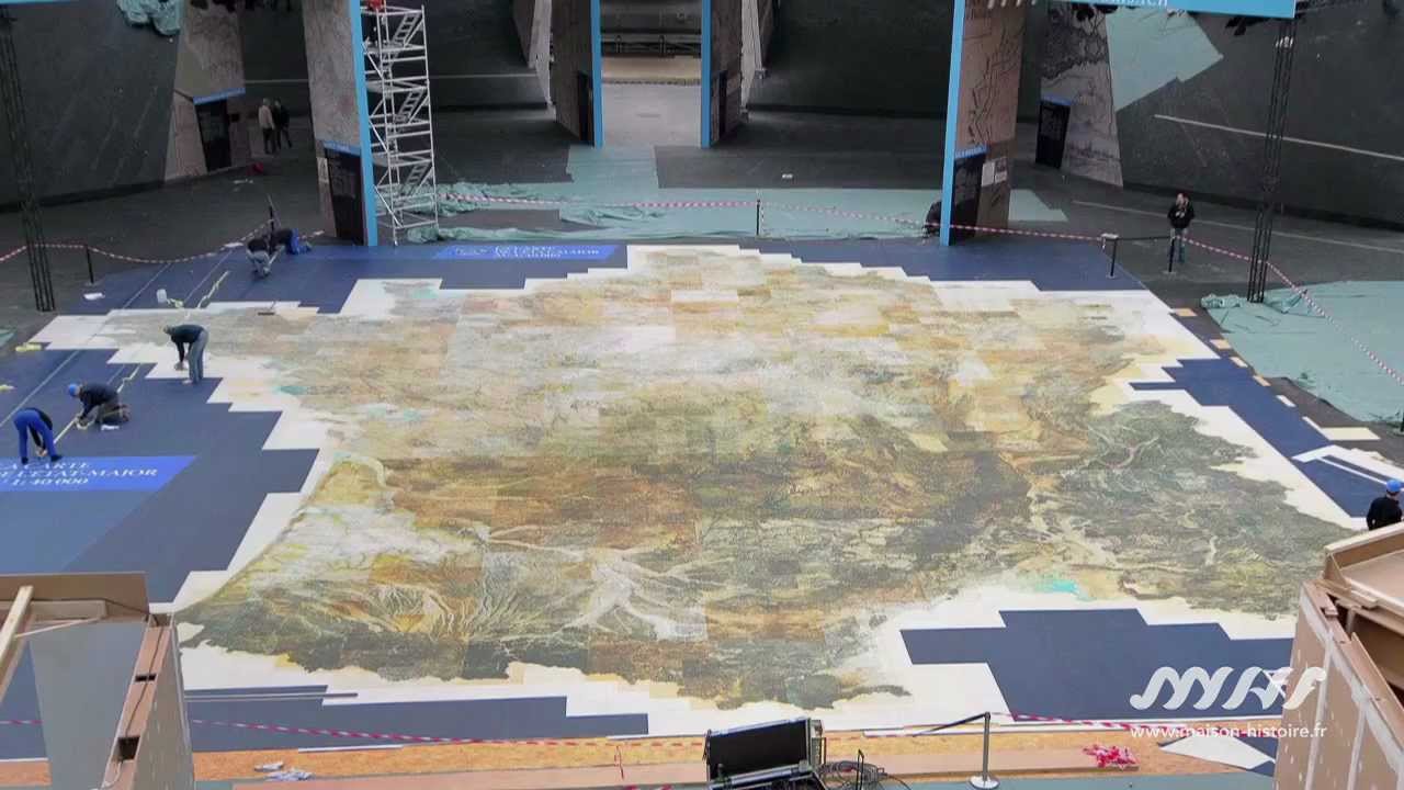 La carte d'état major du XIXème siècle