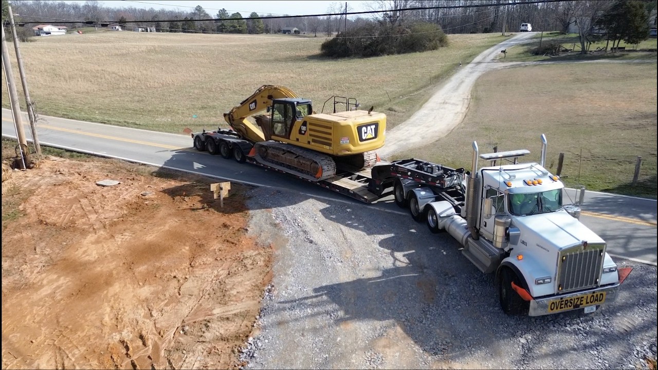 Taking delivery of my new Cat 336!