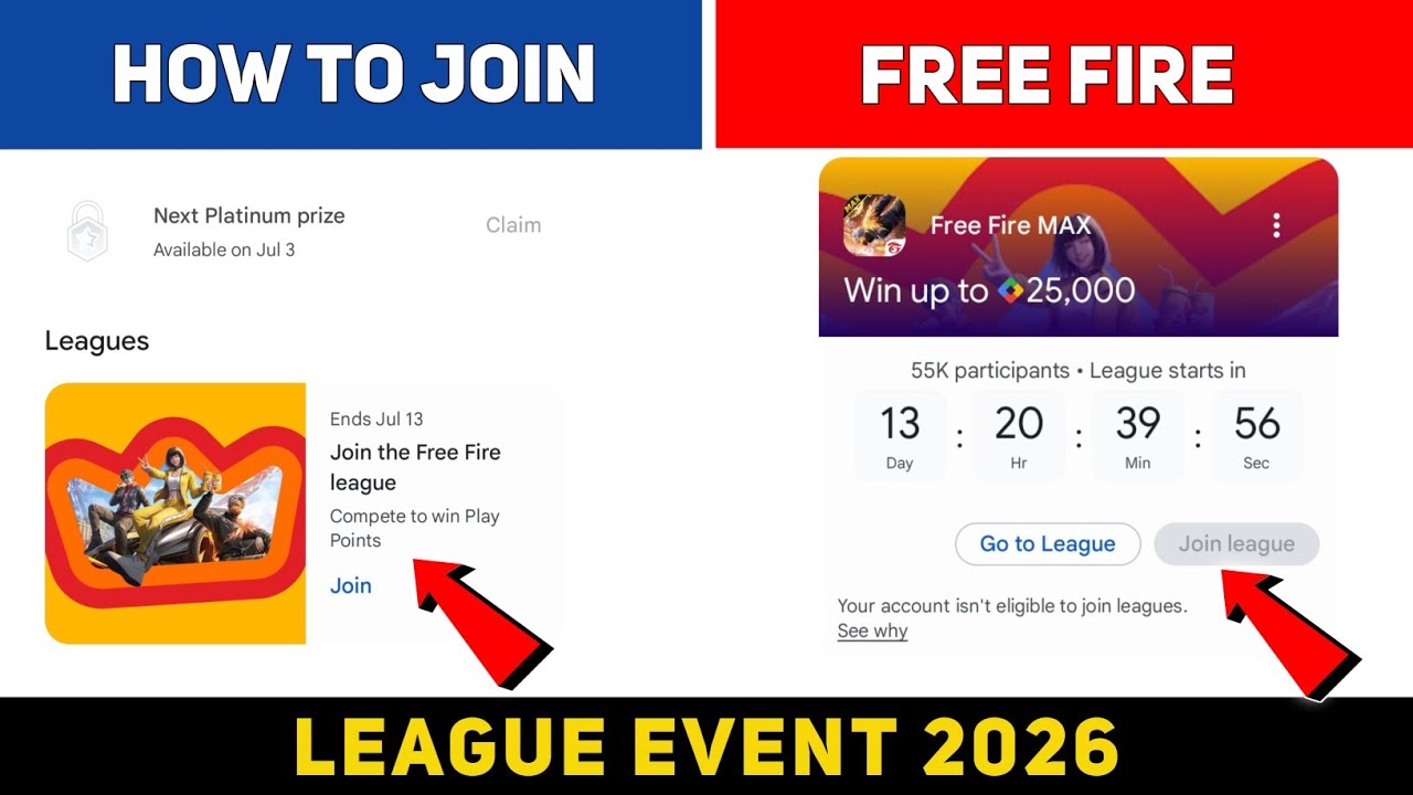 How To Join Free Fire League ।। Play Point New Event
