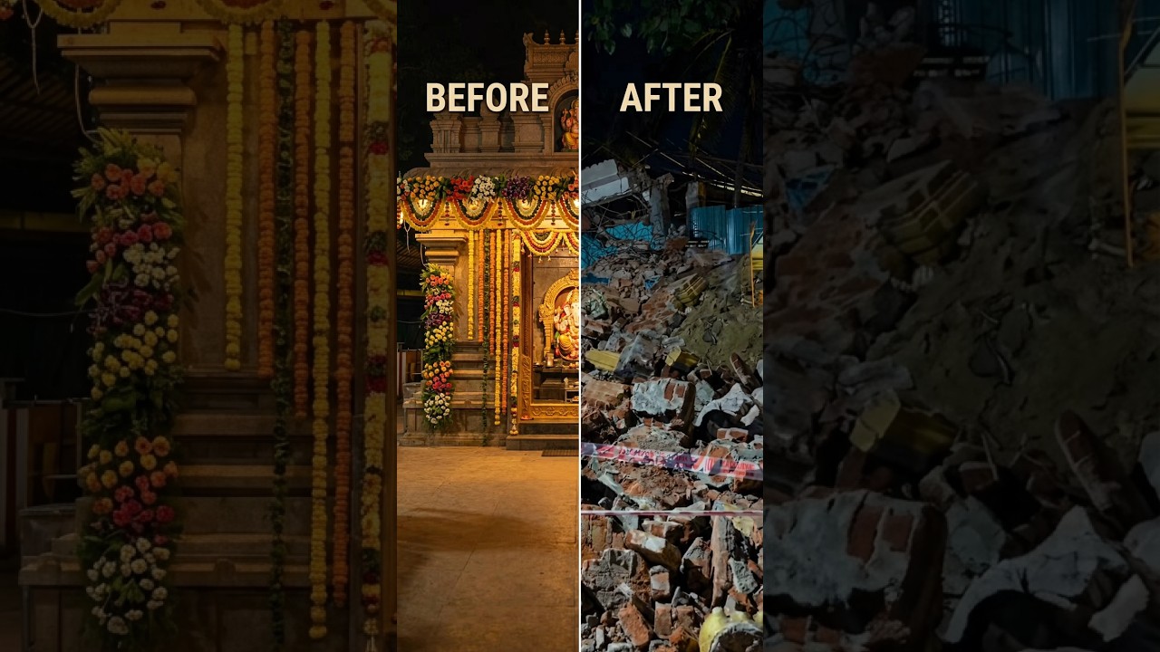 This is not acceptable💔Demolition of Ganesha Temple🛕#vinayaka#ganesha#oldtemple#aecs#whitefield