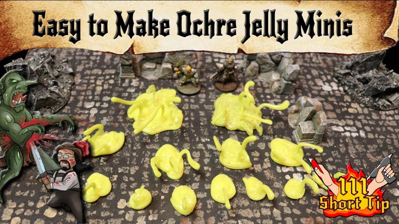 Easy to Make OCHRE JELLY Minis for D&D (DM's Craft Short Tip #111)