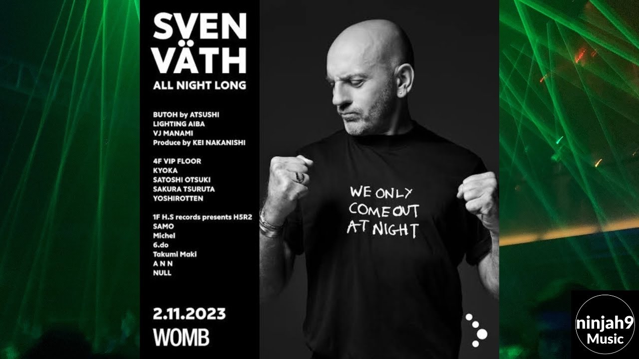 Sven Väth World Tour 2023 @WOMBTOKYO_SHIBUYA in Japan, February 11th