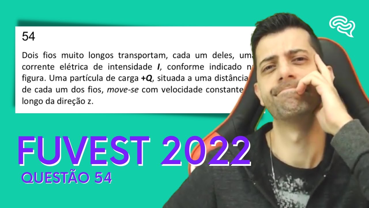 FUVEST 2022 - Q54 - Dois fios muito longos transportam, cada um deles, uma corrente elétrica de