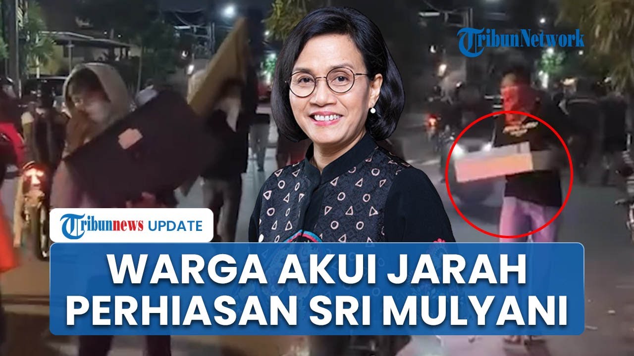 PENGAKUAN Warga Jarah Perhiasan dari Rumah Sri Mulyani, Bawa 1 Box Berwarna Biru