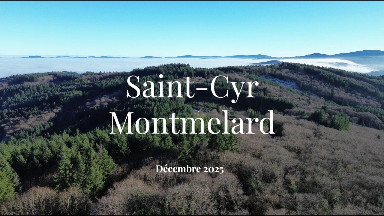 Mont Saint-Cyr, Montmelard, Bourgogne,71, Drone
