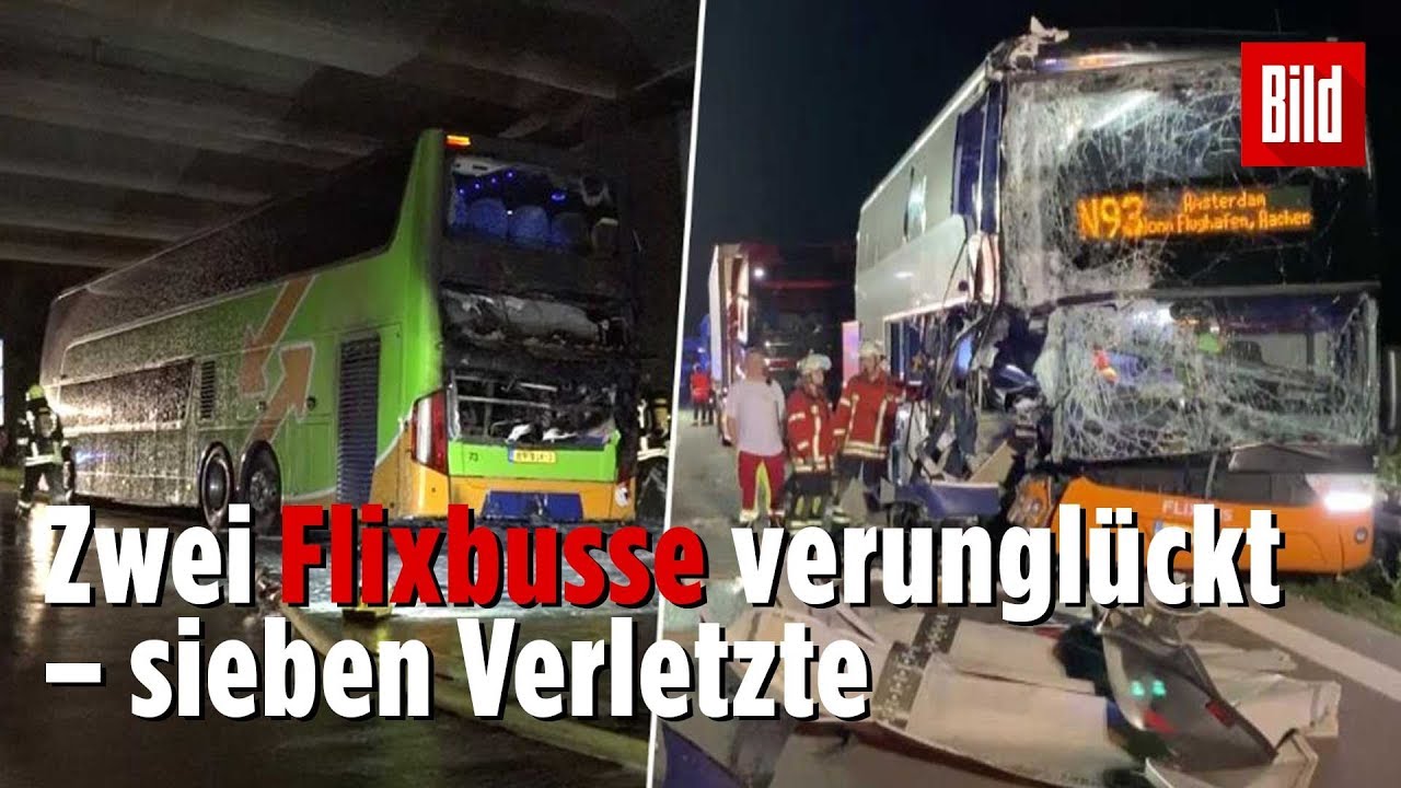Reisebus fängt Feuer