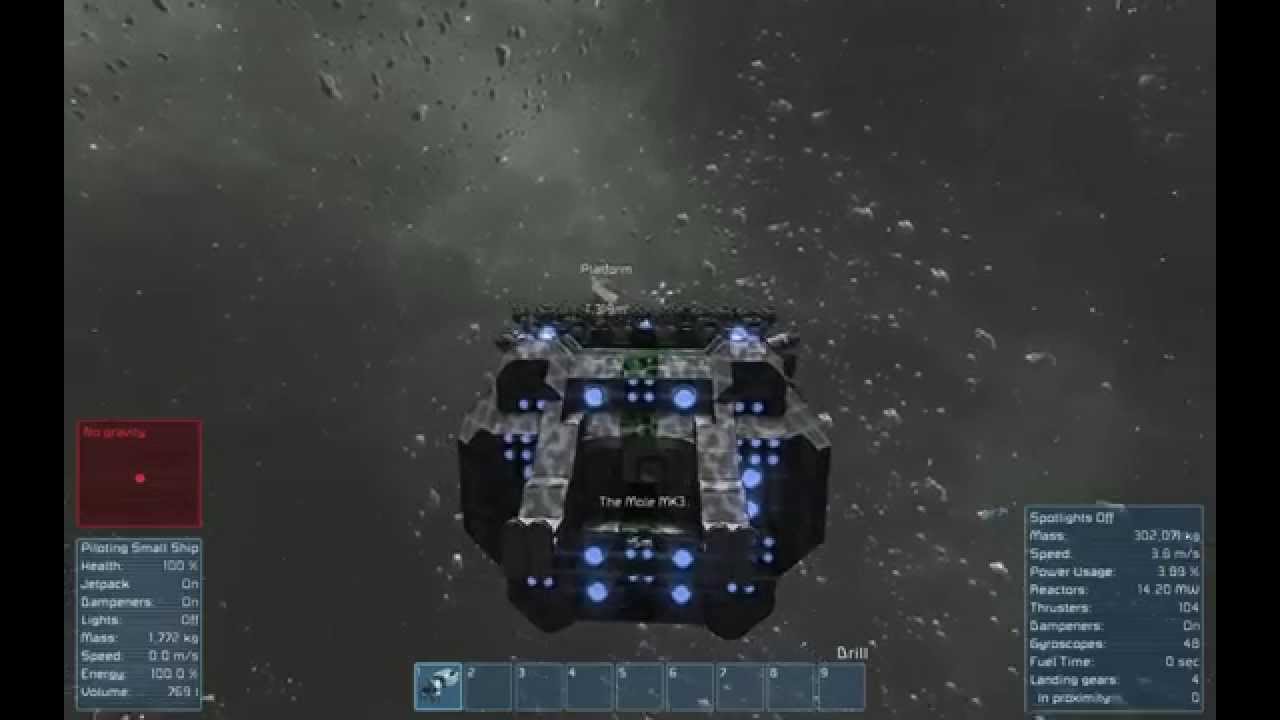 Mole MK3 - Speed Test [Space Engineers]