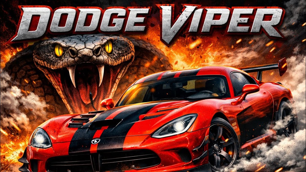 Dodge Viper – The Car That Fears No One 🐍🔥#dodge #dodgeviper #musclecars #usa 