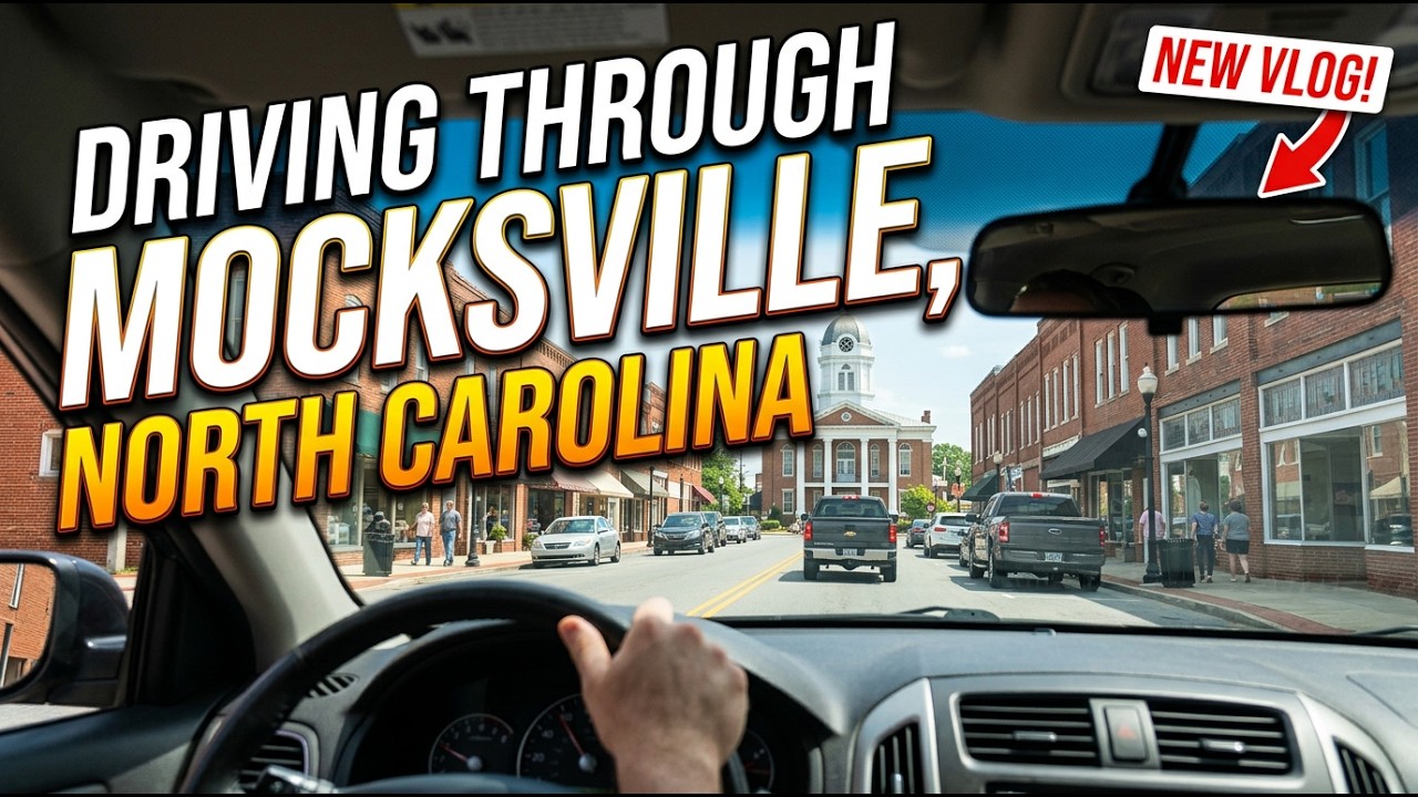 Driving through Mocksville, North Carolina