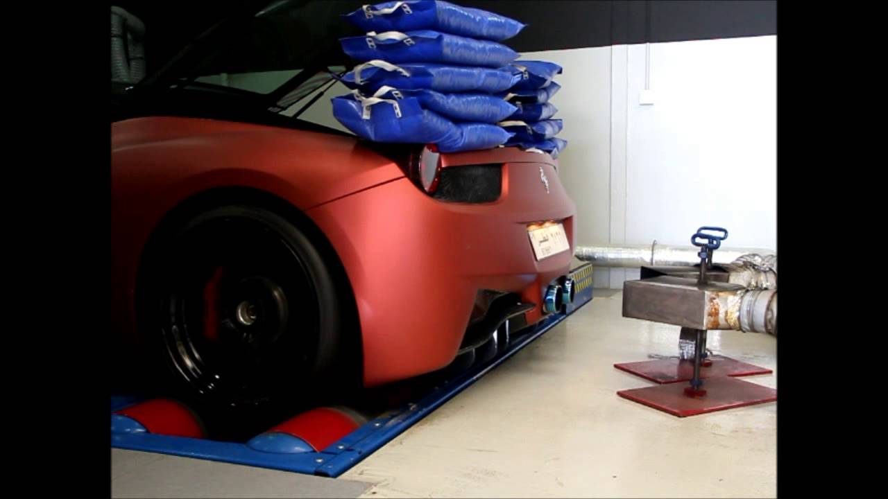 Ferrari 458 Italia Dynorun After finishing Custom Tuning !!!