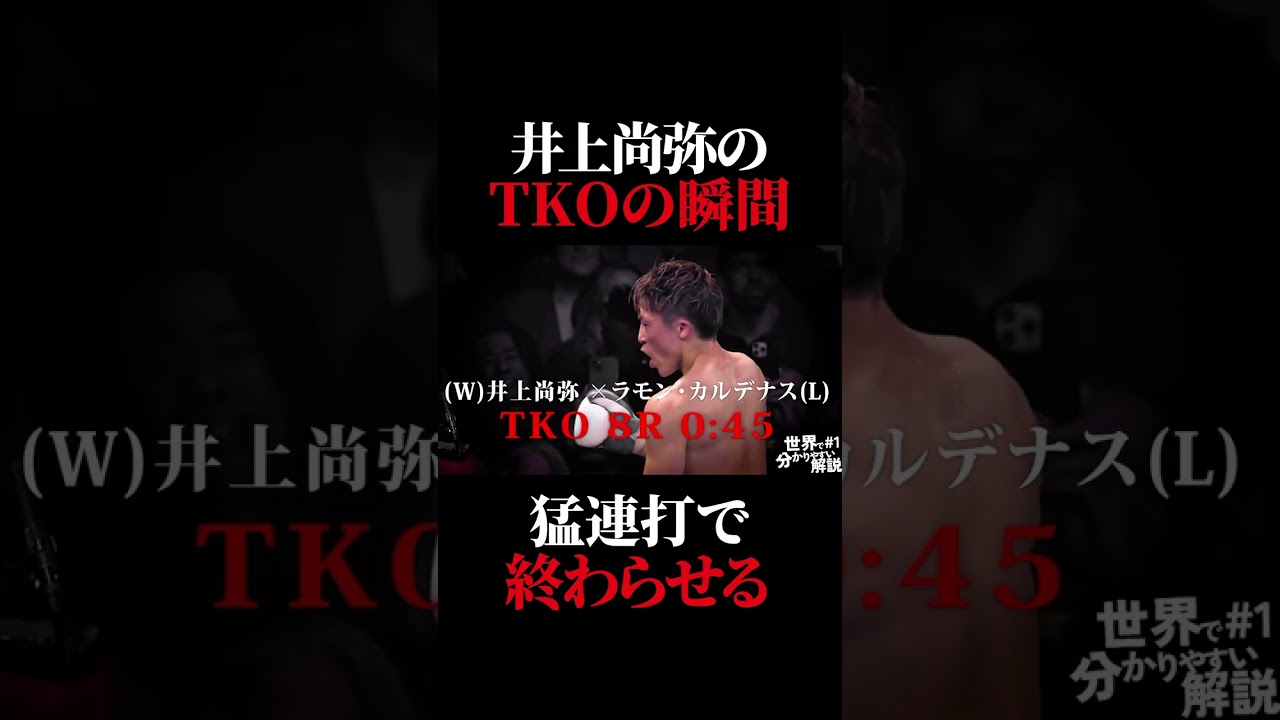 井上尚弥がカルデナスをTKOした瞬間