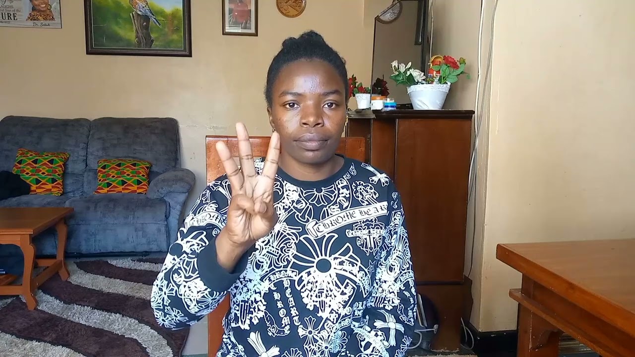 Finger spelling words. Exam