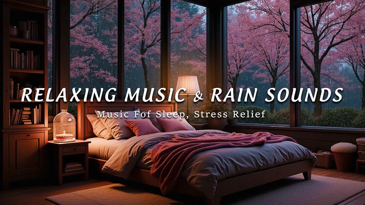 Instant Sleep Relief – Relaxing Piano & Rain Sounds for Stress Relief & Deep Sleep Peace