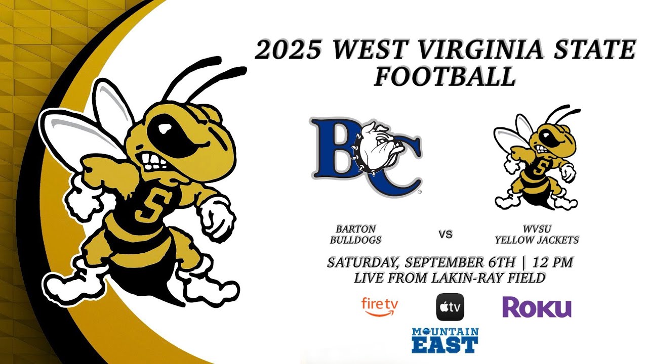 BARTON BULLDOGS VS. WEST VIRGINIA STATE YELLOW JACKETS | 2025 WVSU FOOTBALL