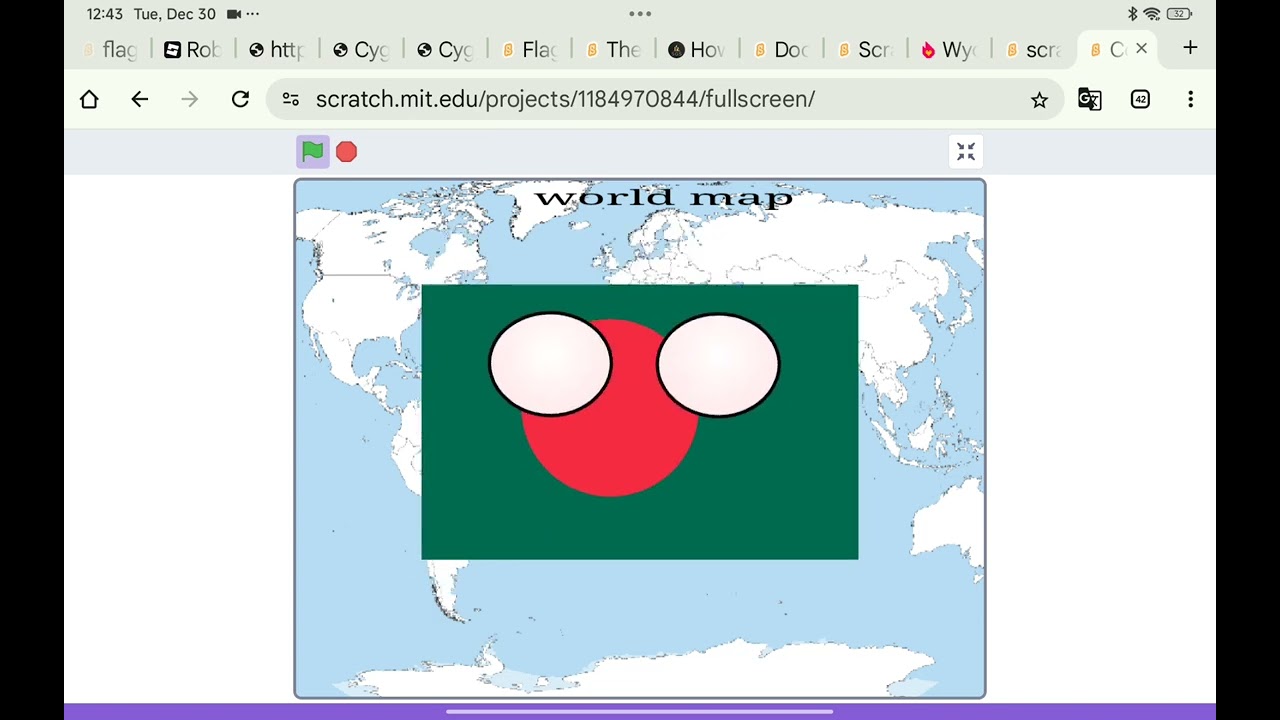 Flag band 2 but it's Countryball faces