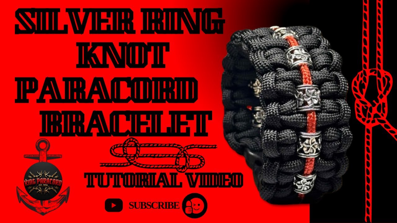 How to Make a Silver Ring Knot Paracord Bracelet Step-by-Step Tutorial #paracordbracelet #diy #knot