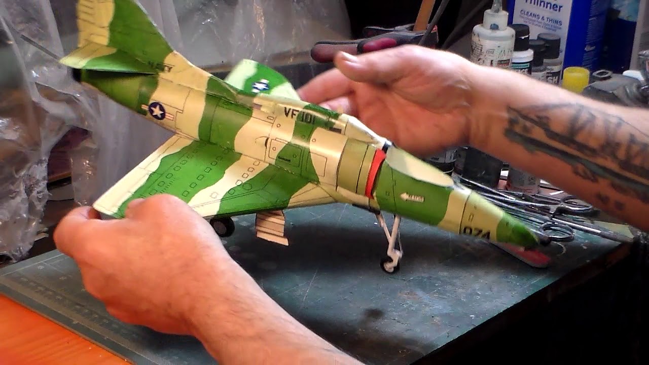A4 SKYHAWK Paper Model 1/33 scale Video 2