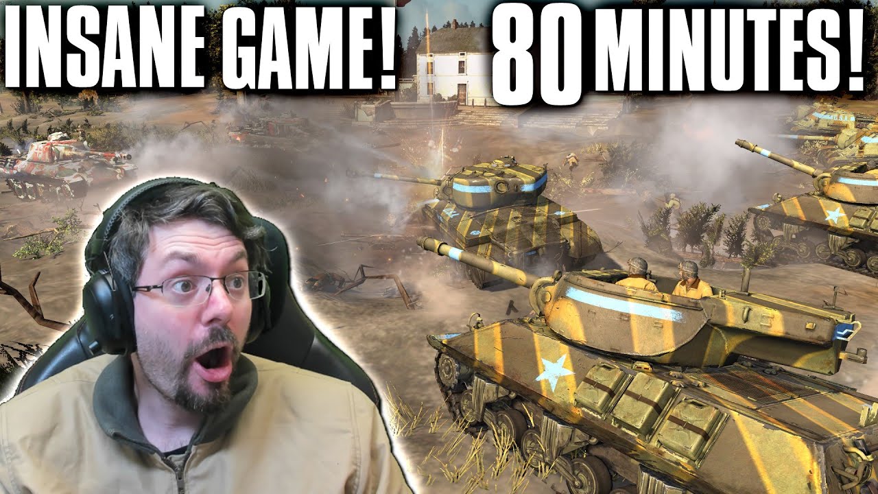 80 MINUTES OF PURE  DESTRUCTION in this Company of Heroes 2 Match!