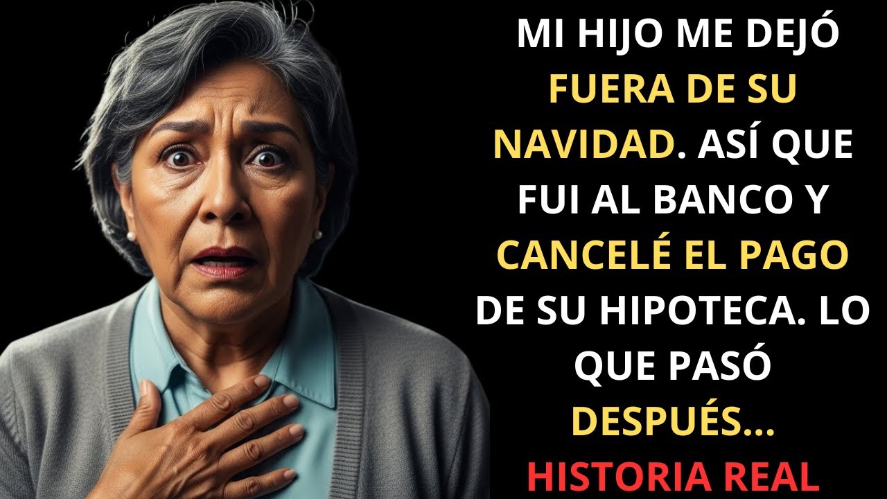 Mi hijo me dejó fuera de su Navidad, así que cancelé el pago de la hipoteca que estaba a mi nombre