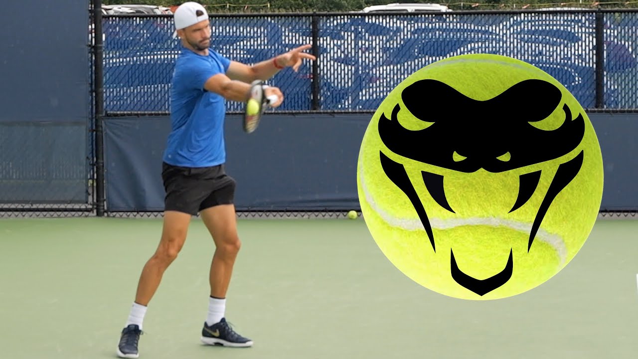 Rainy Training - Grigor Dimitrov Forehand In Slow Motion