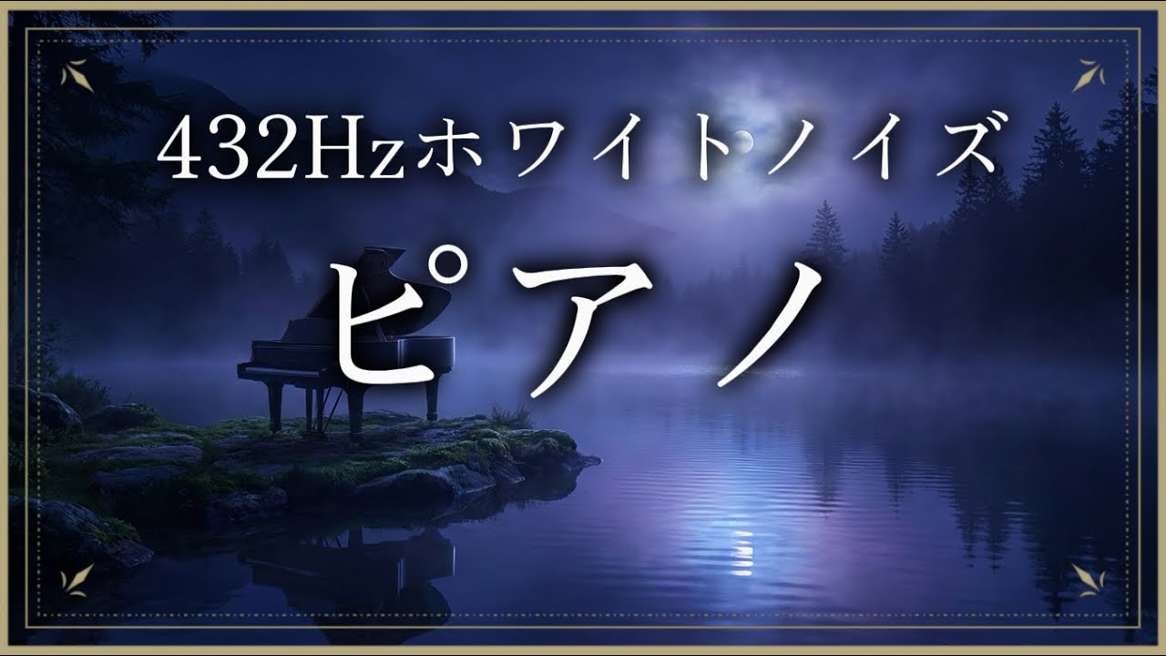 【究極の安眠】心身を深く整えるピアノ｜432Hz ホワイトノイズ｜睡眠・瞑想・空間浄化｜[眠り屋さん]