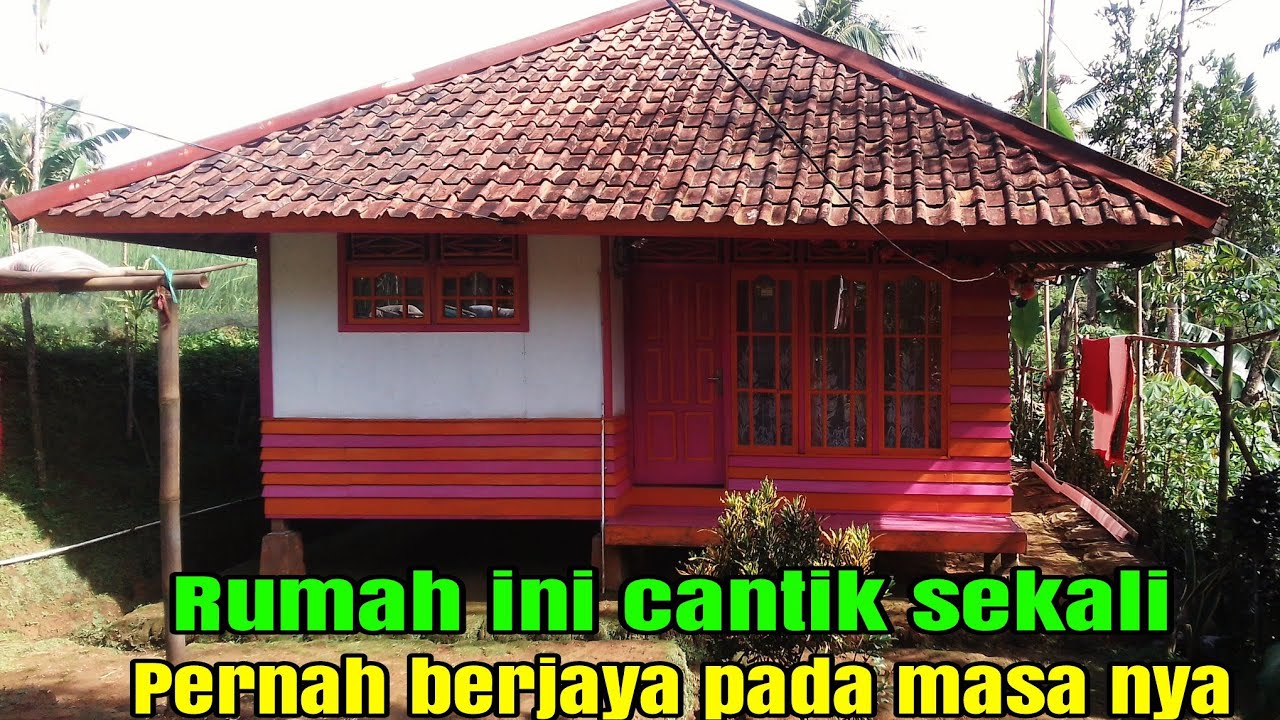 Potret perkampungan di jawa barat,rumah semi permanen masih mendominasi
