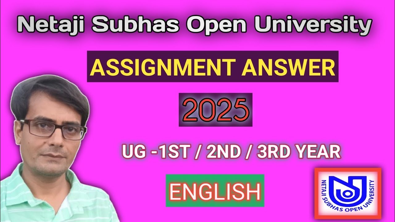 NSOU ENGLISH ASSIGNMENT ANSWER 2025