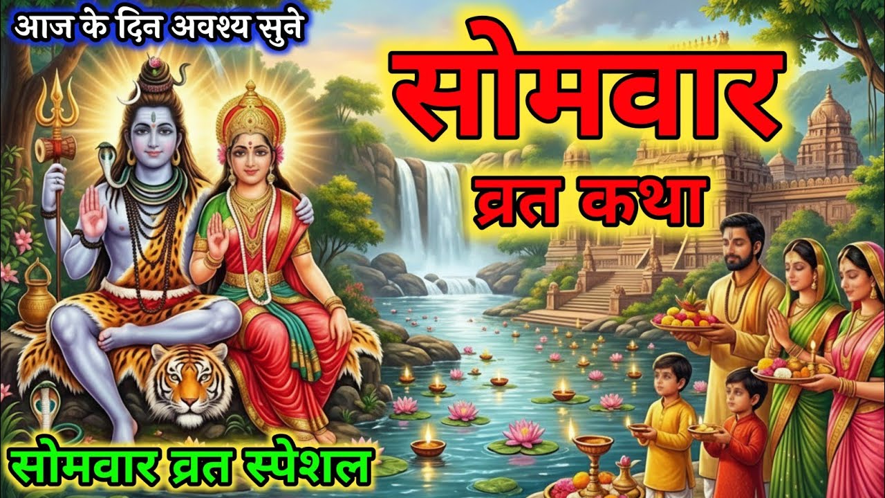 सोमवार व्रत स्पेशल Somwar vrat katha महादेव व्रत कथा #महादेव Mahadev vrat special #vrat 