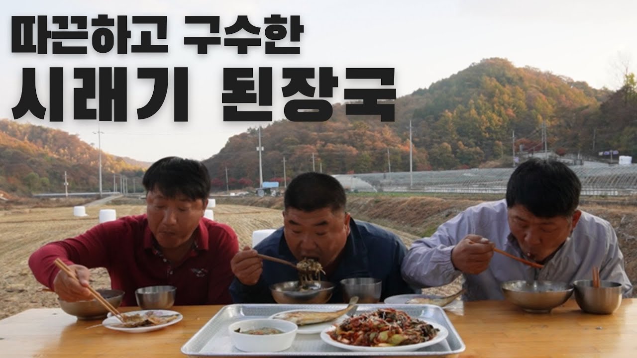 따끈하고 구수한 시골 어머니 손맛 시래기 된장국과 굴비 구이 [dried radish leaves miso soup & Grilled dried yellow corvina]