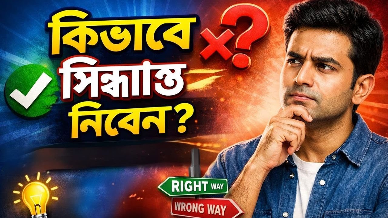 কীভাবে সিদ্ধান্ত নিবেন??🤔