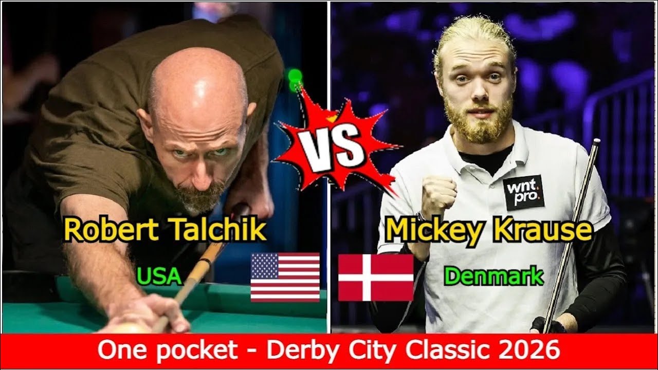 Robert Talchik 🆚️ Mickey Krause | One pocket - Derby City Classic 2026