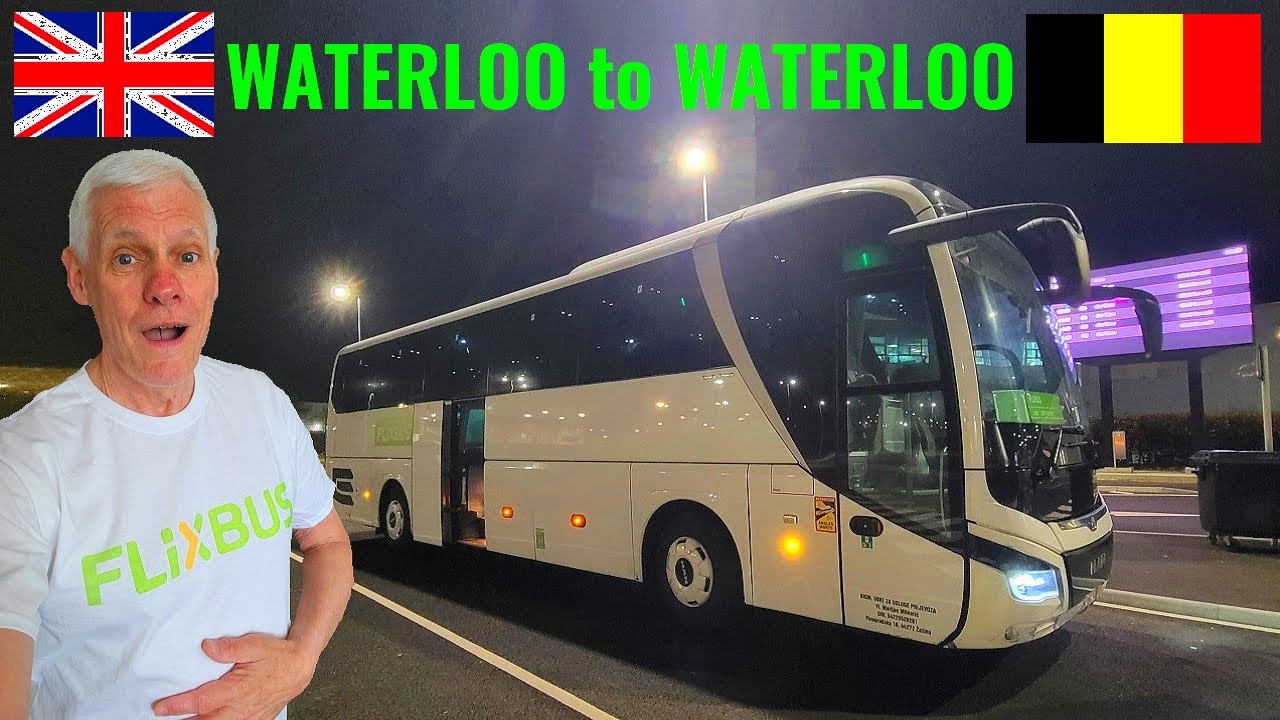 CRAZY CHALLENGE - Waterloo (UK) to Waterloo (BE) using tube, Flixbus and Belgian railways.
