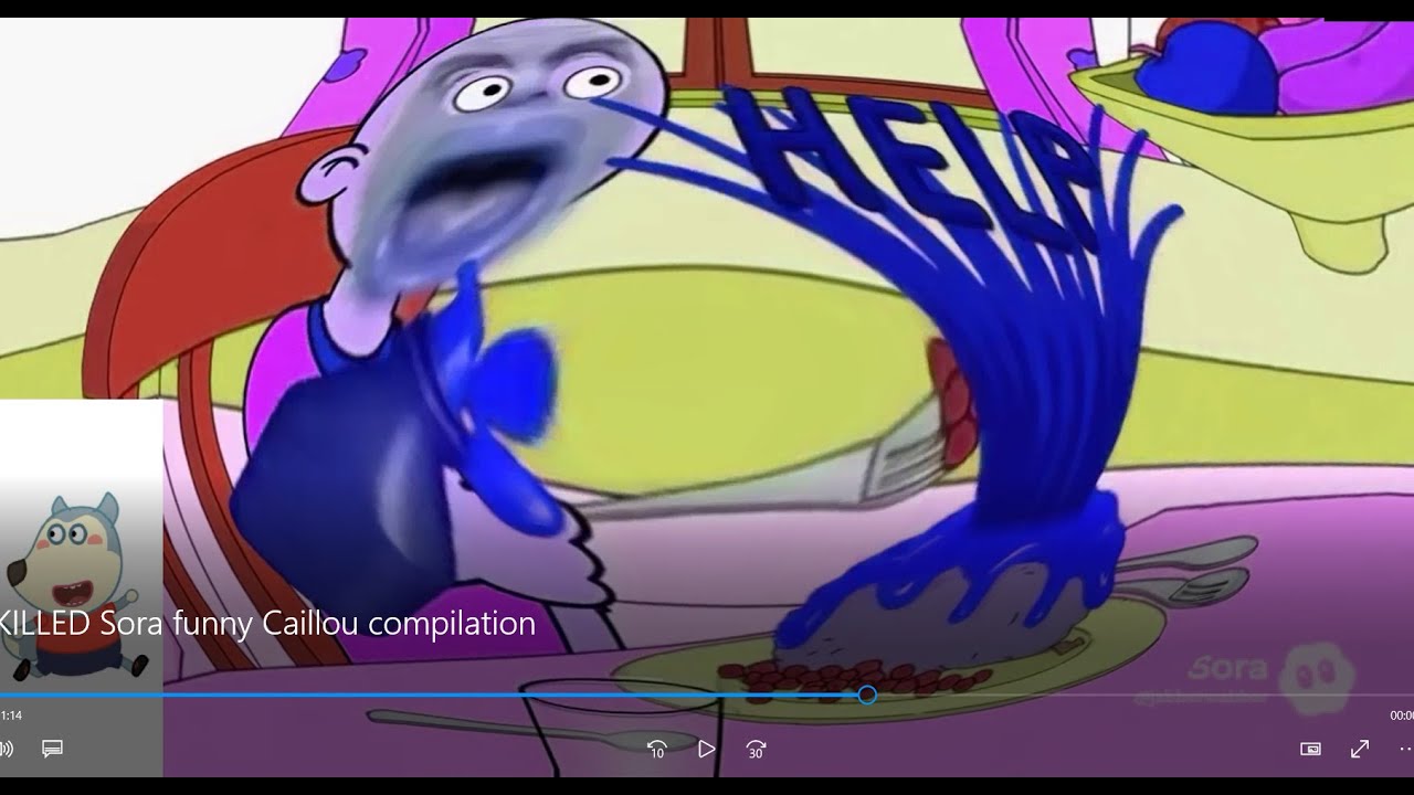 I KILLED Sora funny Caillou compilation