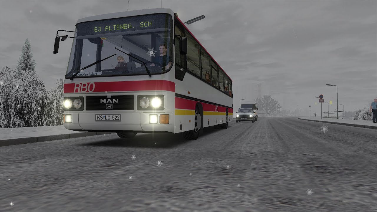 OMSI 2 - MAN ÜL 272 - FREYFURT - Line 63: Freyfurt ZOB - Bahnof - Snowy Drive