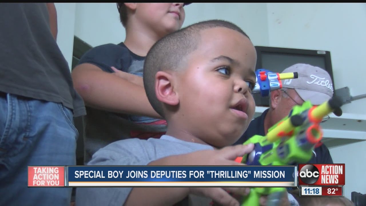 Terminally ill boy lives ultimate fantasy: killing zombies with Sheriff Nocco