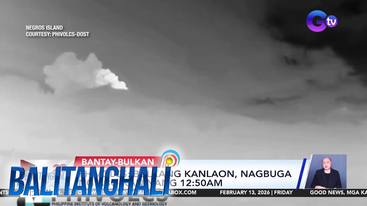 PHIVOLCS - Bulkang Kanlaon, nagbuga ng abo kaninang 12:50 AM | Balitanghali