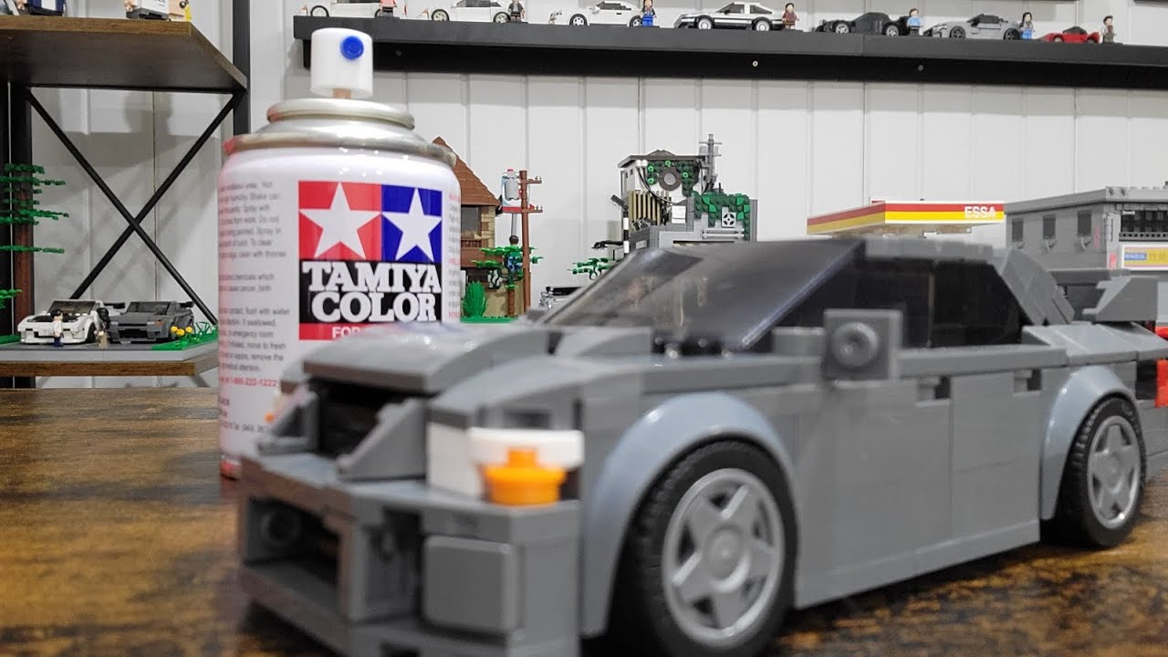 Покраска Lego аэрозольной краской? Перекрашиваю свой Initial D Evo аэрозольной краской.