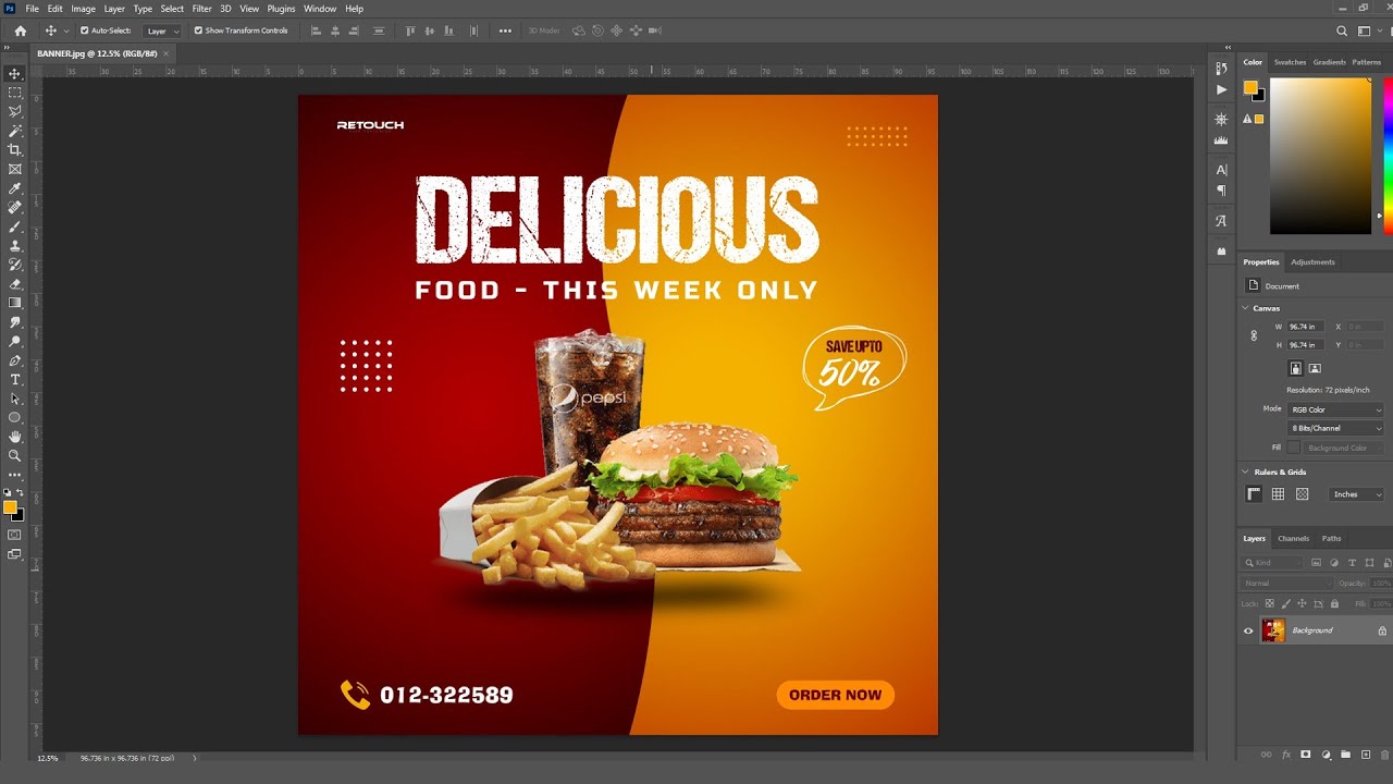 Design Product Sale Poster in Photoshop || Tutorial