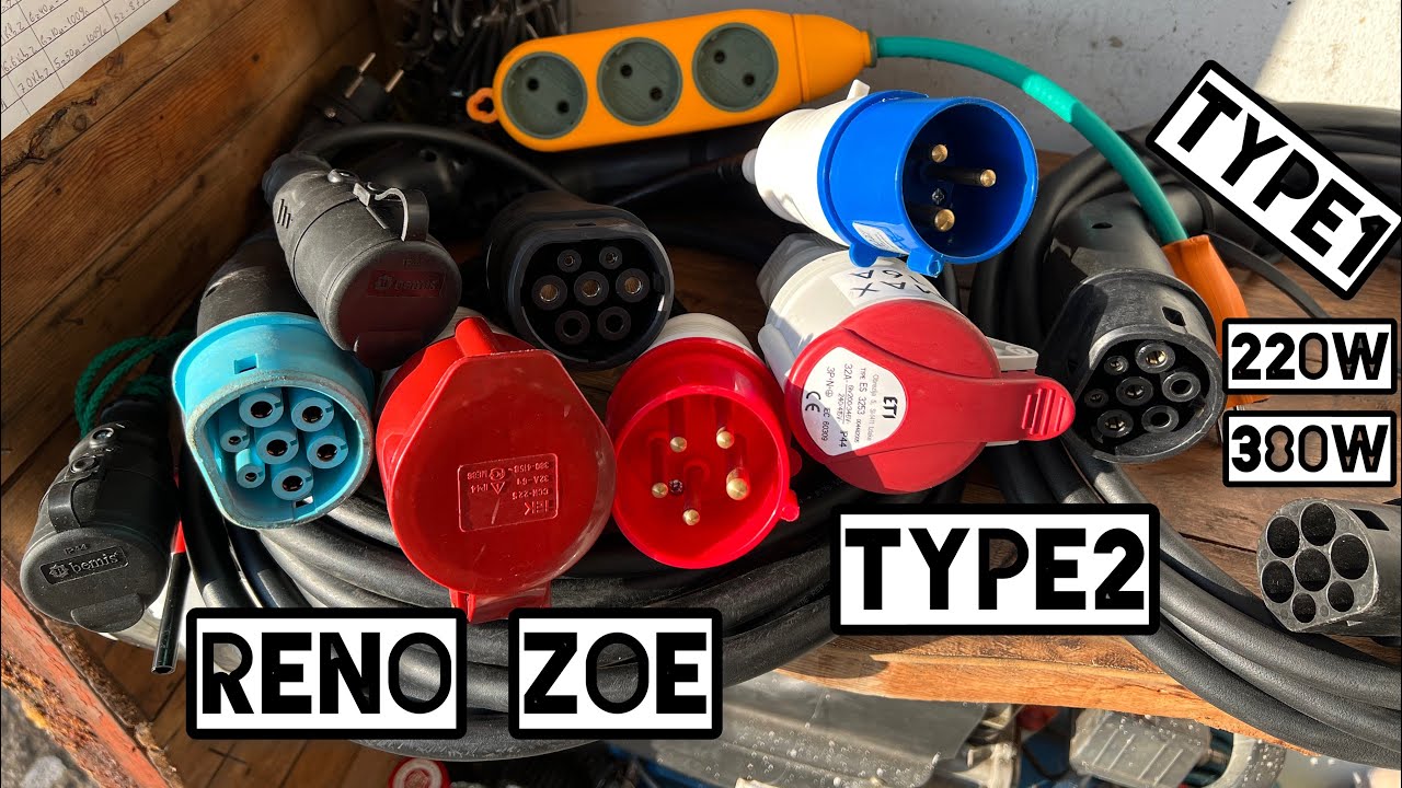 Чим можна заряджати електроавтомобіль? На прикладі Reno Zoe. Type 2, Type 1, 380V, 220V.