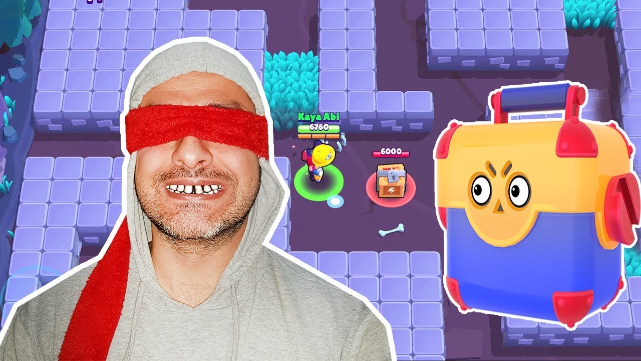 GÖZLER KAPALI OYNA MEGA KUTU AÇ !!! Brawl Stars