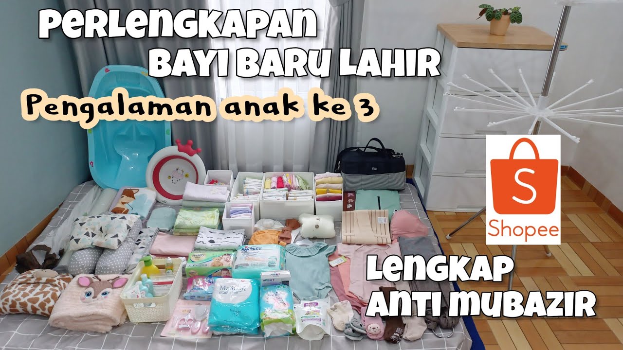 PERLENGKAPAN BAYI BARU LAHIR PASTI KEPAKE LENGKAP ANTI MUBAZIR || SHOPEE HAUL
