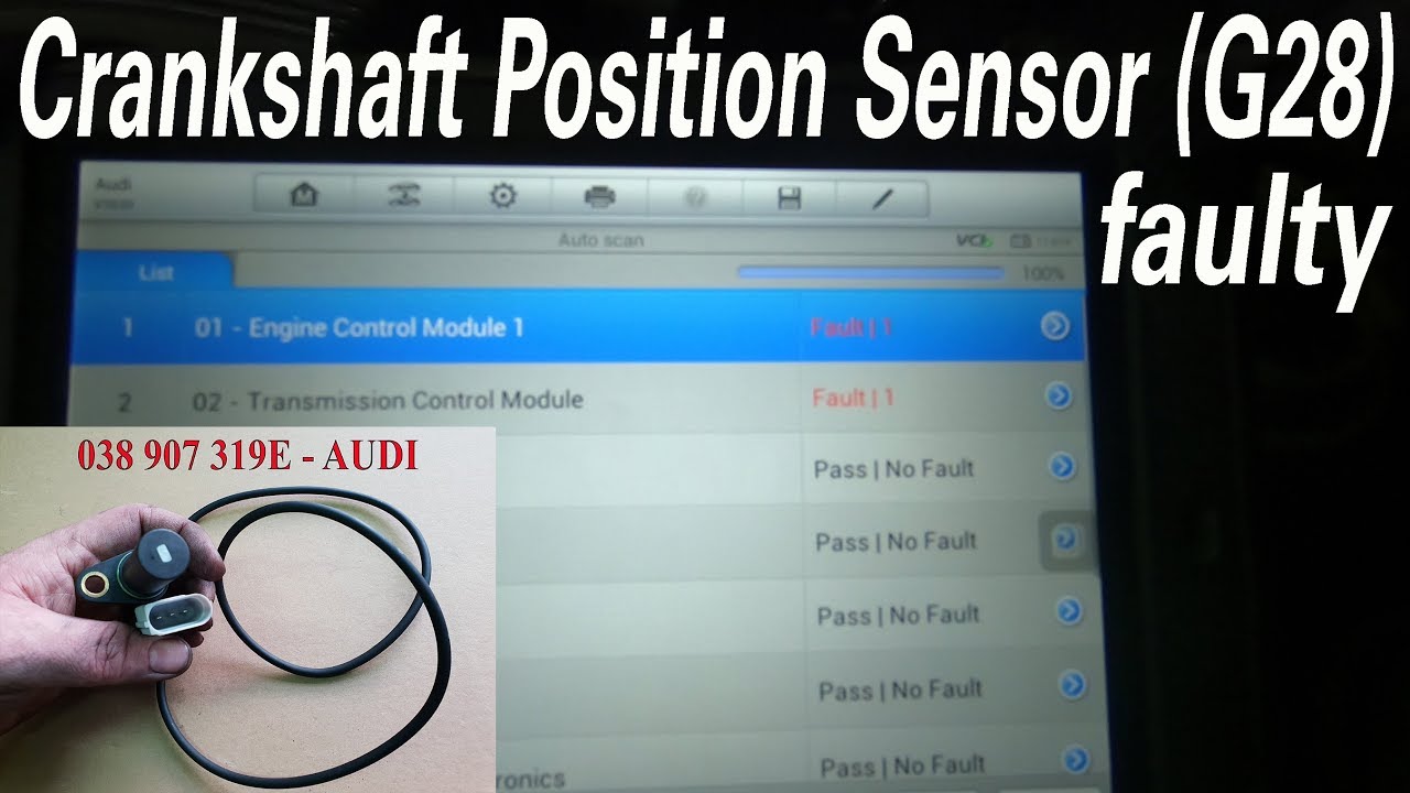 How to change Crankshaft Position Sensor (G28) on an Audi A4 1.9TDI 96kW