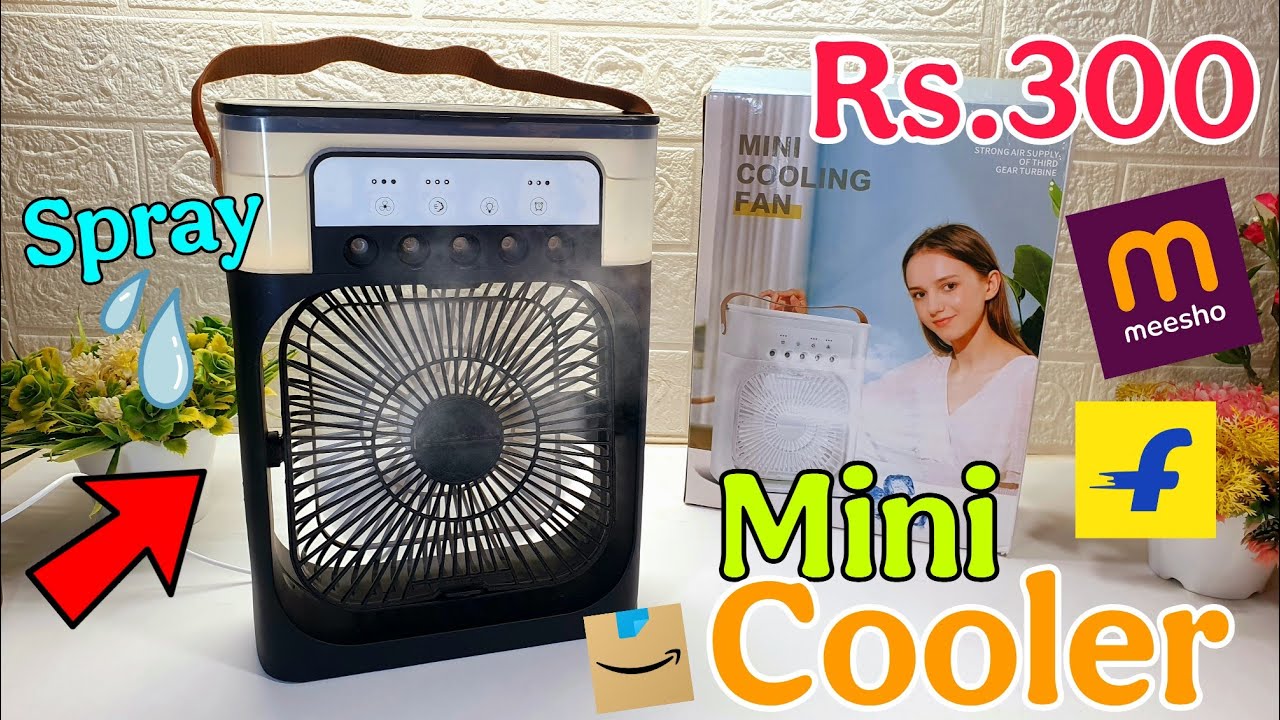 Mini Air Cooler Fan Unboxing | Mini AC Cooler Fan | Spray Fan Cooler | Cheapest Air Cooler  Meesho