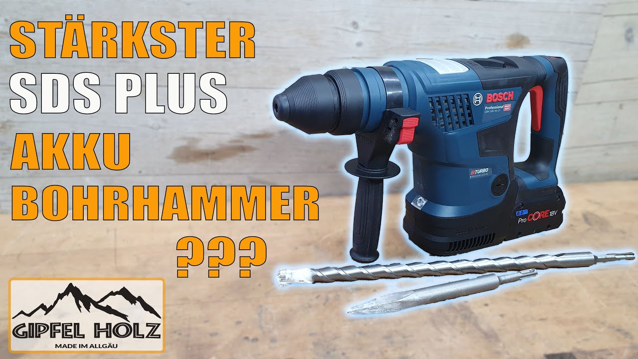 Stärkster SDS Plus Akku Bohrhammer im Test - Bosch Professional GBH 18V-34 CF  - Builtwithbosch