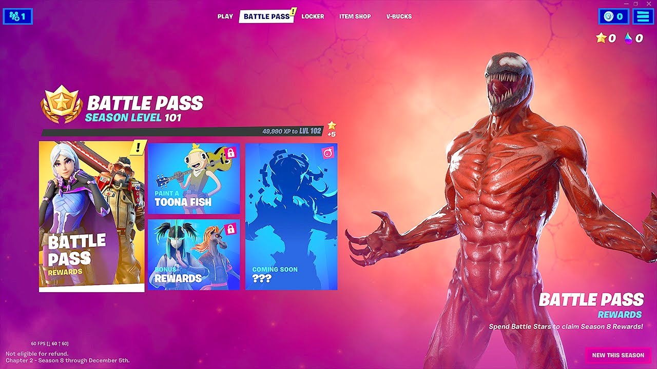All Fortnite Battle Pass Cosmetics in  Chapter 2 Season 8